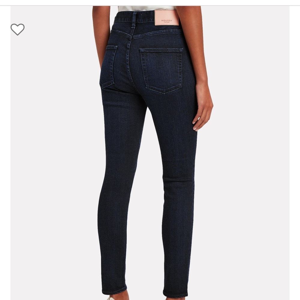 Moussy Vintage Rebirth High-Rise Skinny Dark Jeans, 29 - Picture 3 of 9